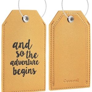 🌻 2 for $10 NWOT Casmonal Luggage Tags Set of 2